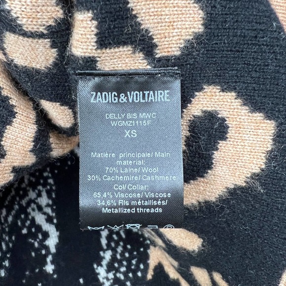 Zadig & Voltaire Animal Print Sweater - Picture 9 of 10